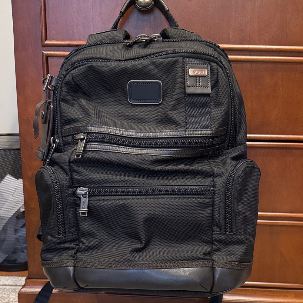 TUMI Black Modern Backpack